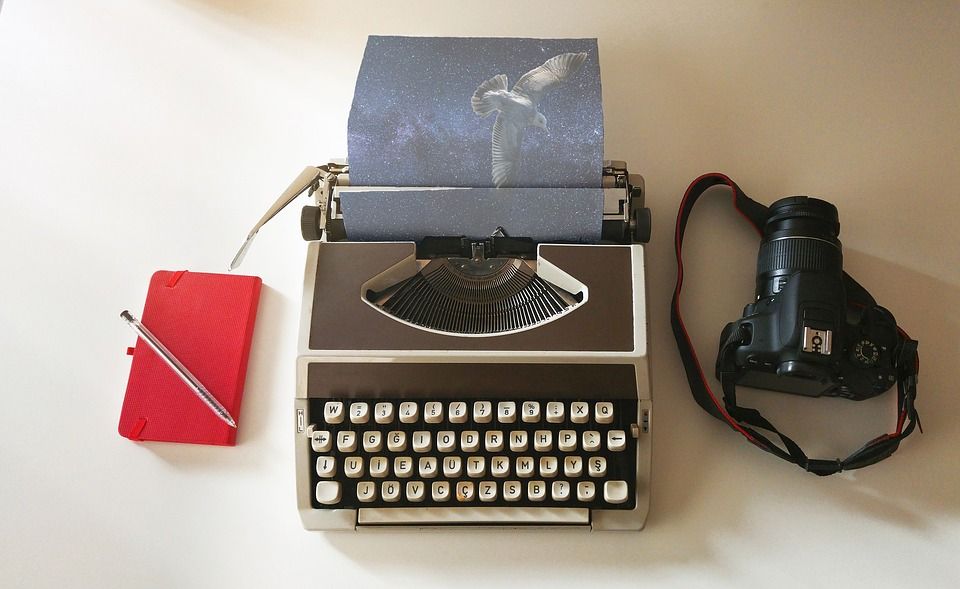 typewriter & camera